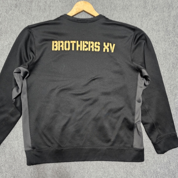 Nike Therma Fit Army West Point RUGBY Performance Sweatshirt Mens L Black Sports - Picture 6 of 11